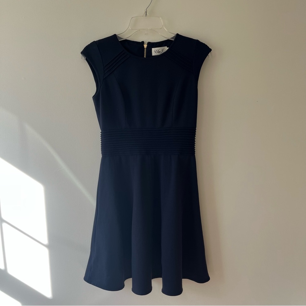 Eliza J Navy Fit n Flare Dress 6